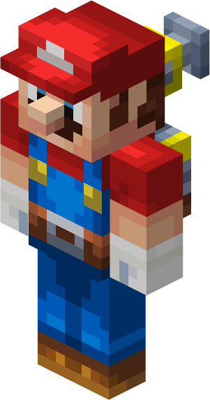 File Minecraft Mario Mash Up Mario With Fludd Png Super Mario Wiki