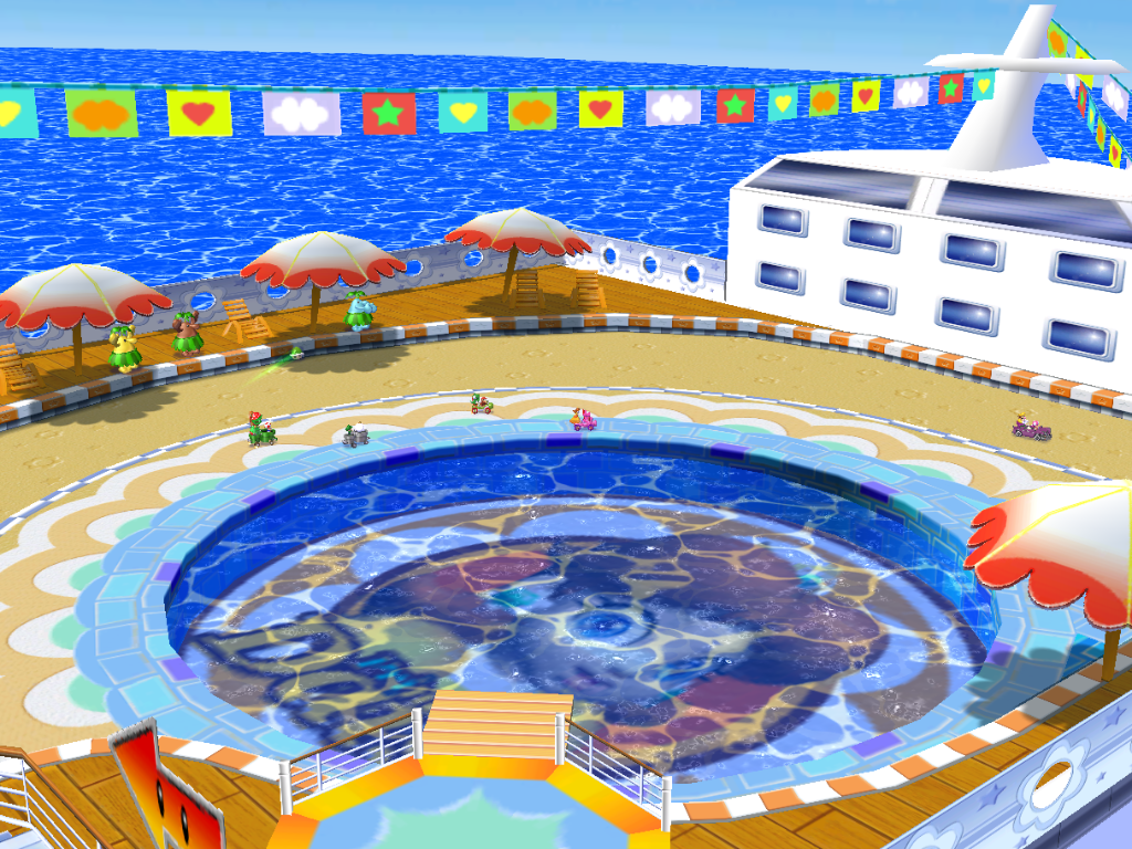 File Daisycruiser Swimmingpool Mkdd Png Super Mario Wiki The Mario