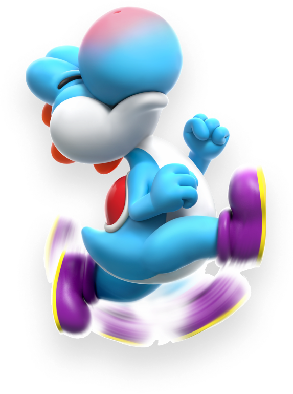 File SMBW Light Blue Yoshi Artwork Png Super Mario Wiki The Mario