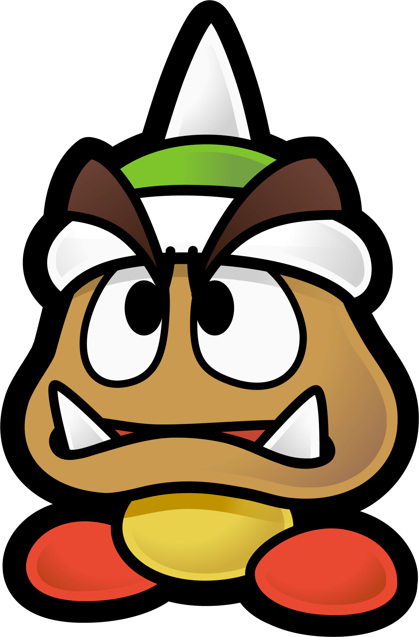 File PMTTYD Spiky Goomba Artwork Png Super Mario Wiki The Mario