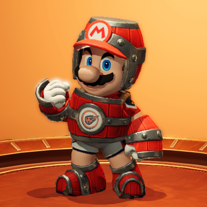 File Mario Barrel Gear Mario Strikers Battle League Png Super