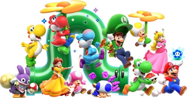 File SMBW Cast Artwork Png Super Mario Wiki The Mario Encyclopedia