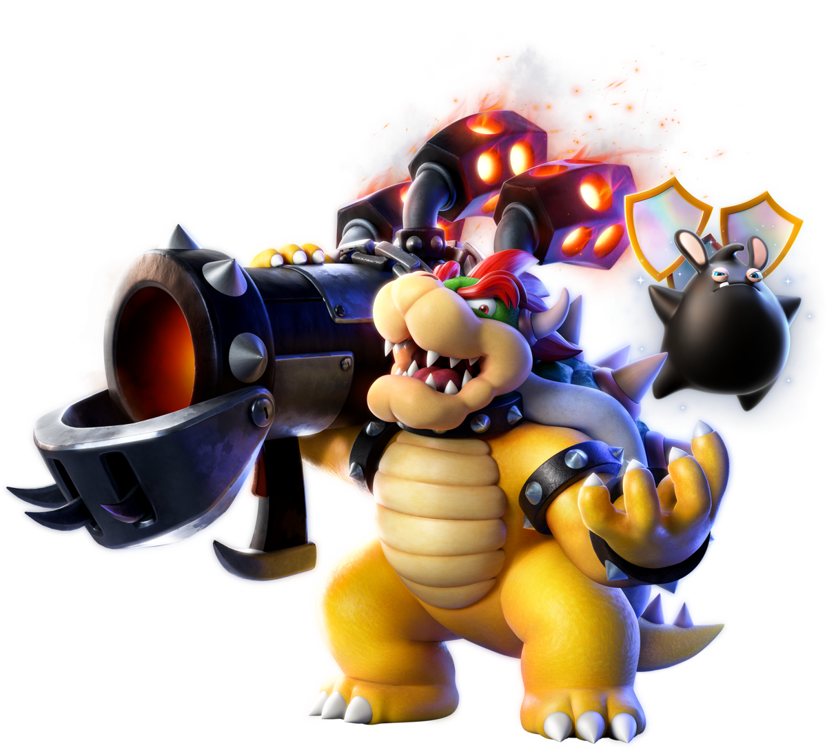 File Mrsoh Bowser And Spark Png Super Mario Wiki The Mario Encyclopedia