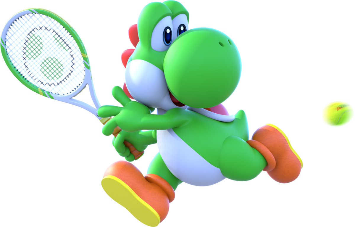 File Yoshi TennisAces Png Super Mario Wiki The Mario Encyclopedia