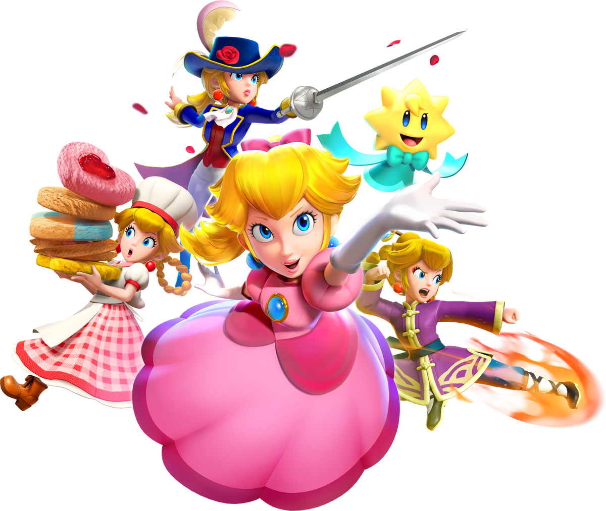 File Pps Peach Art Group Png Super Mario Wiki The Mario Encyclopedia