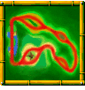 Thunder Cove course icon from Diddy Kong Racing DS.