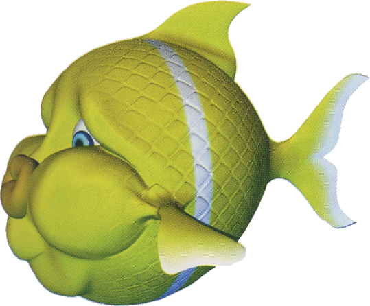 Artwork of a Gleamin' Bream from Donkey Kong Country 3: Dixie Kong's Double Trouble!