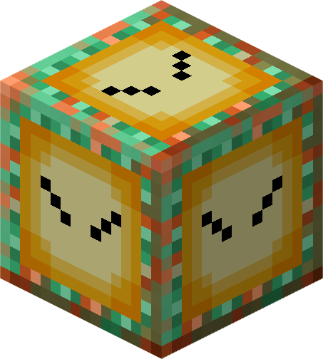 File:Minecraft Mario Mash-Up Weathered Copper Bulb Lit Render.png