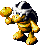 Battle idle animation of a Hammer Bro from Super Mario RPG: Legend of the Seven Stars