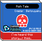 The shelf sprite of one of 9-Volt's favorite artist's comics: Fish Tale in the game WarioWare: D.I.Y..