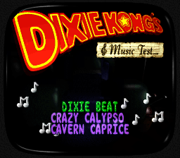 Dixie Kong's Music Test