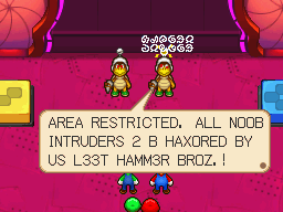 File:Mario, Luigi, and the babies meeting the Hammer Bros.png
