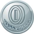 A silver Coin Collection medal in New Super Mario Bros. U