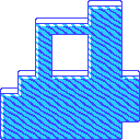 Ground (block) in Super Mario Maker 2 - Super Mario Bros. 3 game style, Snow night theme.