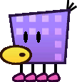 Sprite of a Squig from Super Paper Mario.