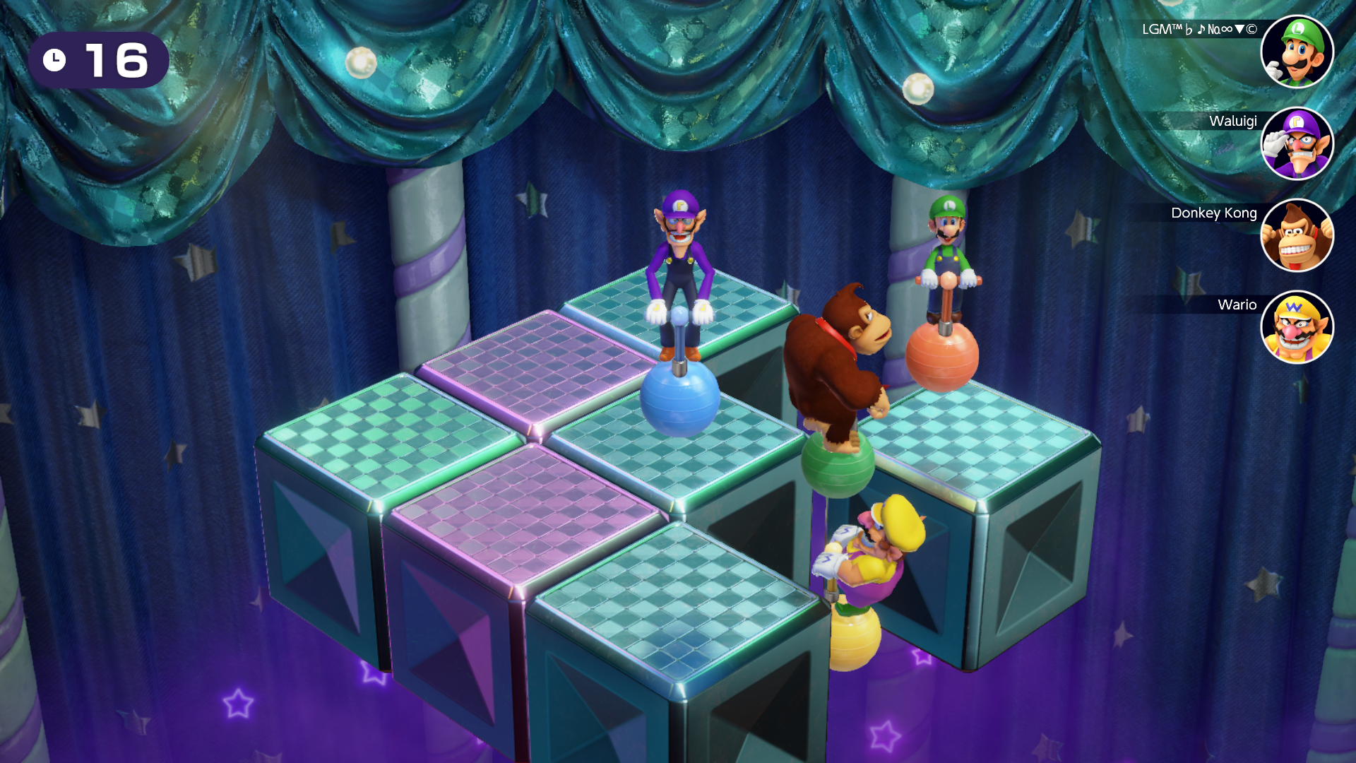 Bounce 'n' Trounce Knock your rivals off the playing field. Do a spin attack to push them farther away!