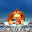 Donkey Kong in tennis from Mario Sports Superstars