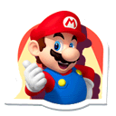 Sticker of Mario from Mario & Sonic at the London 2012 Olympic Games