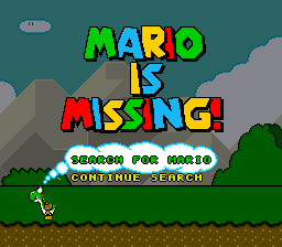 File:Mario is Missing SNES title screen.png