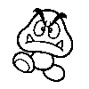 Goomba Stamp from Super Mario 3D World.
