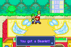 Mario obtaining a Beanlet