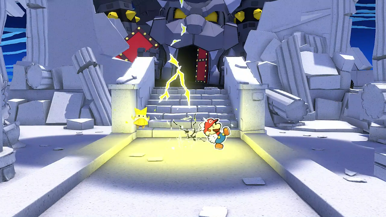 Mario and Olivia are attacked with lightning