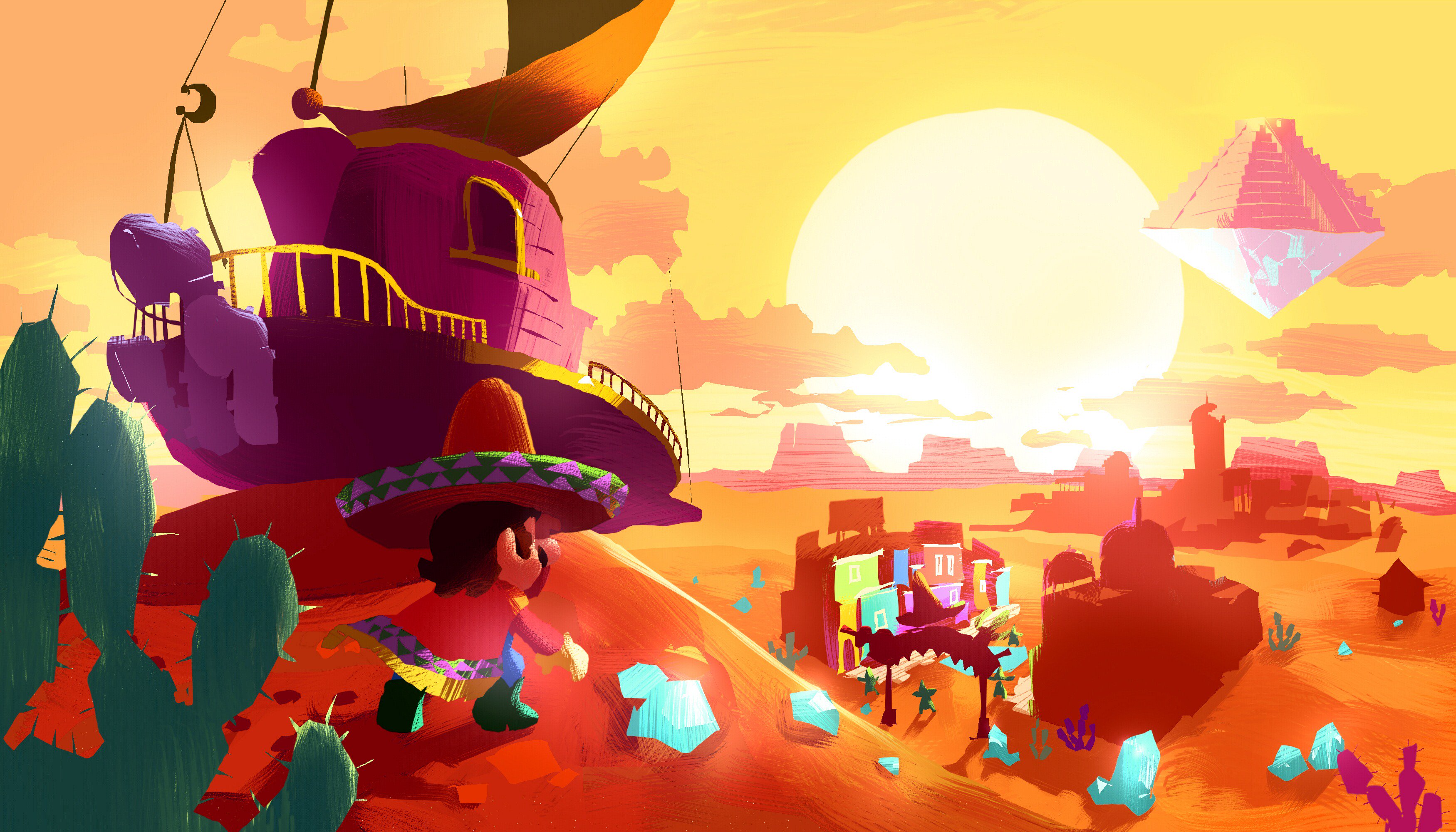 File:SMO Concept Art - Tostarena.jpg - Super Mario Wiki, the Mario ...