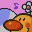 Sprite of Flying Wiggler's icon from the SNES version of Tetris Attack.