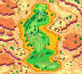 Hole 7 of the Star Dunes Course from Mario Golf: Advance Tour