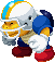 Sprite of a Chargin' Chuck from Mario & Luigi: Bowser's Inside Story + Bowser Jr.'s Journey.