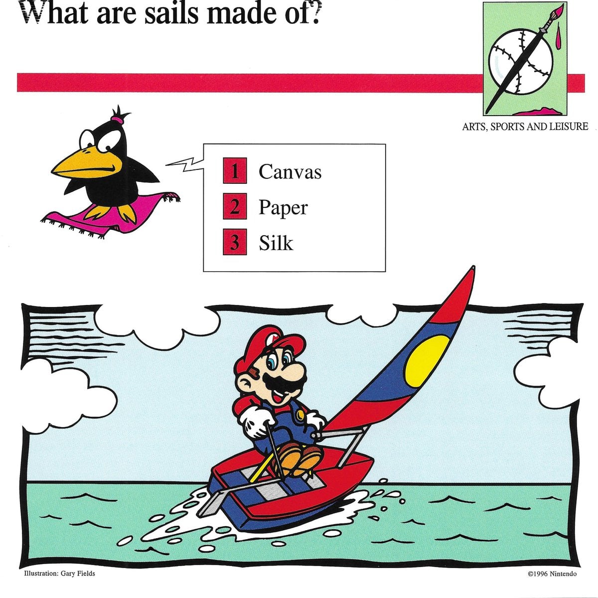 File Sails Quiz Card Jpg Super Mario Wiki The Mario Encyclopedia