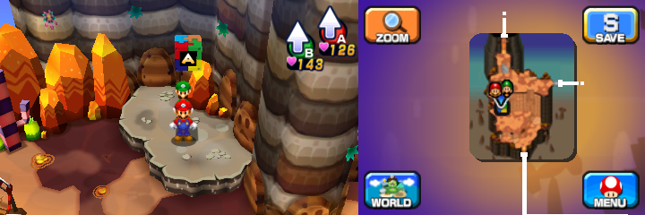 Block 24 in Mount Pajamaja of Mario & Luigi: Dream Team.