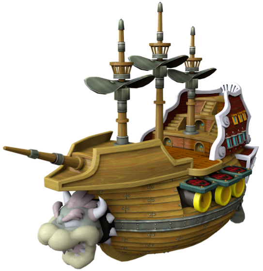 File:NSMBW Asset Model Bowser's Airship.png
