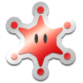 A red Big Paint Star goal