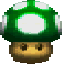 Sprite of a 1-Up Mushroom from Super Mario 64 DS