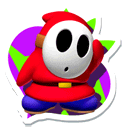 Sticker of a Shy Guy from Mario & Sonic at the London 2012 Olympic Games