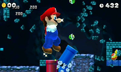 Mega Mario in New Super Mario Bros. 2.