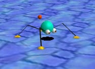 Screenshot of a Skeeter from Super Mario 64.