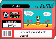 The shelf cover for one of 9-Volt's microgames in WarioWare: D.I.Y.