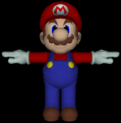 File:Mario (Pikmin) - Unused model.png