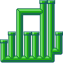Ground (block) in Super Mario Maker 2 - Super Mario Bros. 3 game style, Forest night theme.
