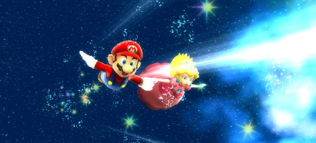 File:SMG Mario and Peach fly through space.png