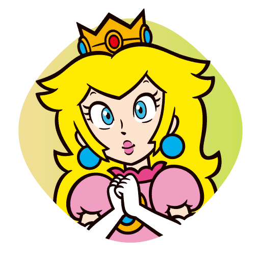 File:Sticker Peach - Mario Party Superstars.png