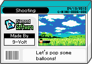 The shelf cover for one of 9-Volt's microgames in WarioWare: D.I.Y.