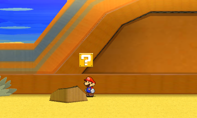 Second ? Block in Yoshi Sphinx of Paper Mario: Sticker Star.