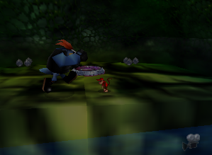 A red Kasplat in Gloomy Galleon.