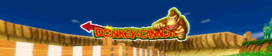 The course banner for GCN DK Mountain from Mario Kart Wii.