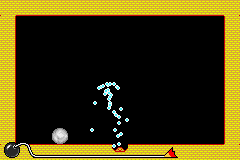 WarioWare: Twisted! game screenshot: A screenshot of the microgame Spout Off