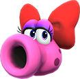 A red Birdo (with somewhat the colors of regular Birdo)'s  head icon in Mario & Sonic at the Olympic Games Tokyo 2020