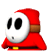 A side view of a Shy Guy, from Mario Super Sluggers.